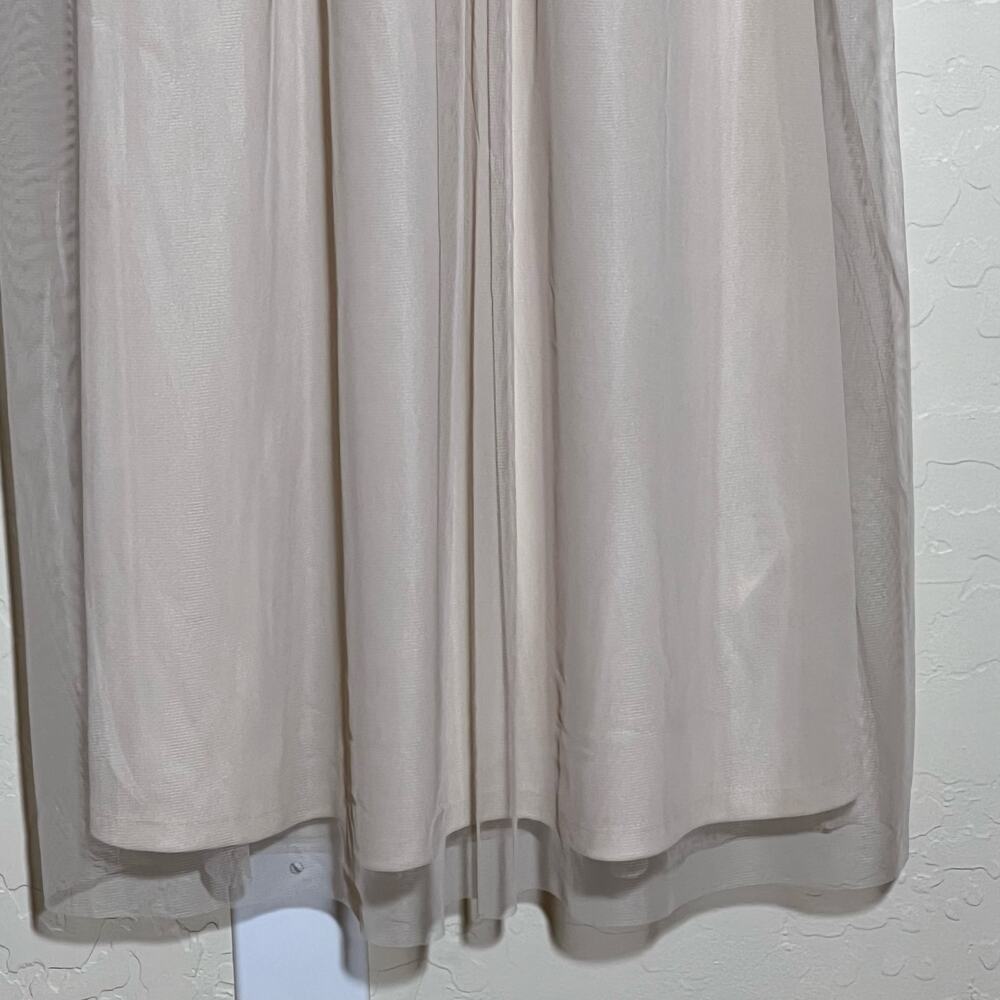 BHLDN Anthropologie Vilette Maxi Dress Beaded Bodice Strappy Blush Womens Size 4 - Picture 8 of 15